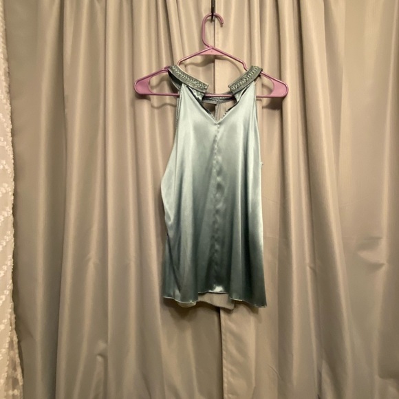 Clearance new Elie Tahari Silk Halter Top, tie dye sz Small 97% silk NWT $85 73 - Picture 5 of 7